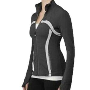 Lululemon define jacket size 8 coal wee stripe